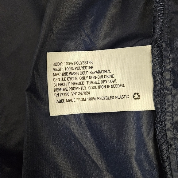 Hunter X Target Collab Zip Up Hooded Rain Vest In Navy And Yellow NWT - Picture 8 of 8